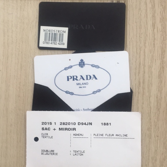 Prada medium saffiano leather double in Carmel New w tags - Picture 7 of 7